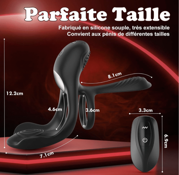 Anneau vibrant avec 10 modes de vibration 4en1 – Image 6