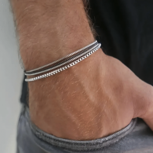 Bracelets homme lot de 4