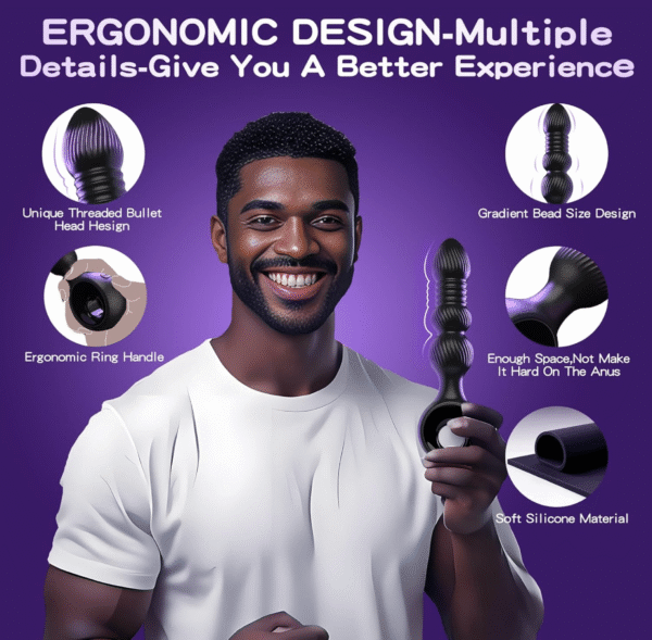 Plug anal vibrant avec 10 vibrations – Image 6