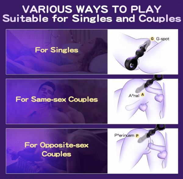 Plug anal vibrant avec 10 vibrations – Image 5