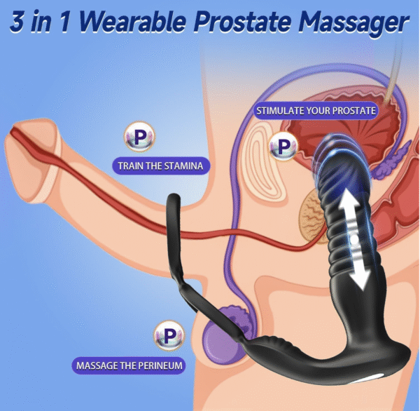 Vibromasseur avec anneau pénien 3 en 1 – Image 7
