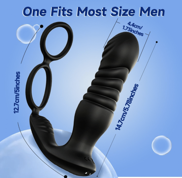 Vibromasseur avec anneau pénien 3 en 1 – Image 5