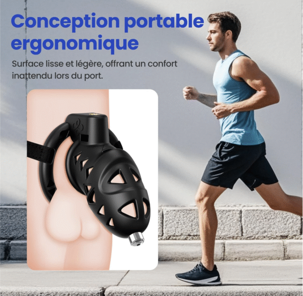 Cage de chasteté avec harnais réglable et ceinture BDSM – Image 7