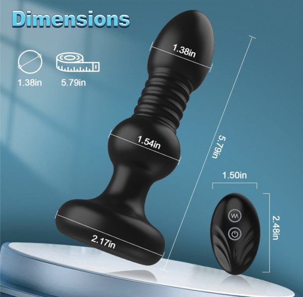 Plug anal vibromasseur 5 modes vibration  – Image 3